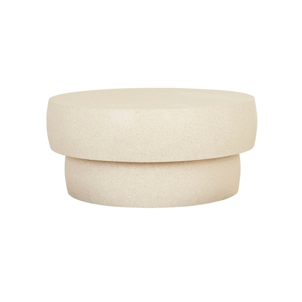 [LIVORNO-BOULDER-COFFEE-TABLE-SAND-FLECK-CT-LIV-BOU] Livorno Boulder Coffee Table - Sand Fleck