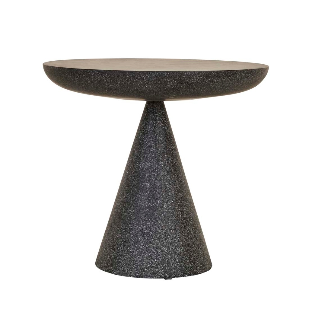 [LIVORNO-LUNA-CAFE-TABLE-BLACK-SPECKLE-DT-LIV-LUNA-X] Livorno Luna Cafe Table - Black Speckle
