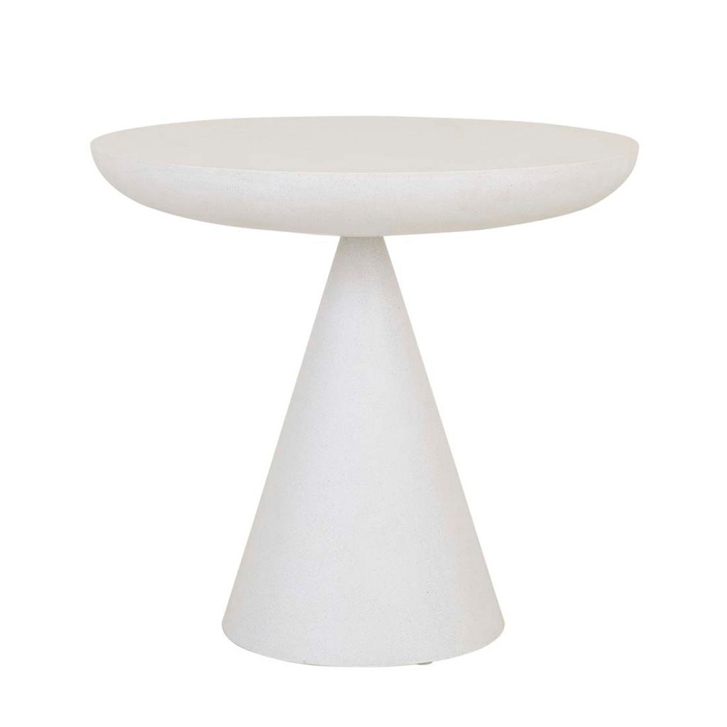 [LIVORNO-LUNA-CAFE-TABLE-NEW-WHITE-SPECKLE-DT-LIV-LUNA-X] Livorno Luna Cafe Table - New White Speckle