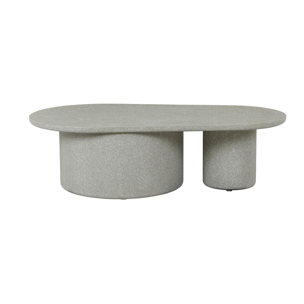 [LIVORNO-PILLAR-COFFEE-TABLE-SAGE-SPECKLE-CT-LIV-PIL] Livorno Pillar Coffee Table - Sage Speckle