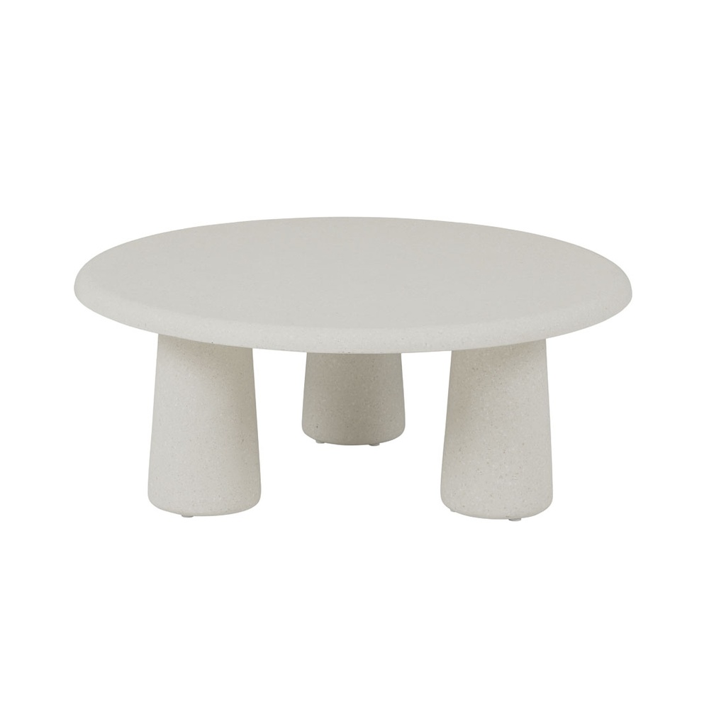 Livorno Porcini Round Coffee Table - Grey Speckle