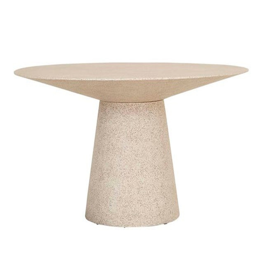 [LIVORNO-ROUND-DINING-TABLES-WARM-SAND-DT-LIV-RND-X] Livorno Round Dining Tables - Warm Sand