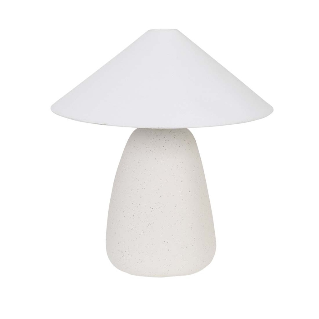 [LORNE-PEBBLE-TABLE-LAMP-WHITE-SAND-IVORY-LAMP-LORNE-PEB-TBL-IVORY] Lorne Pebble Large Table Lamp - White Sand - Ivory