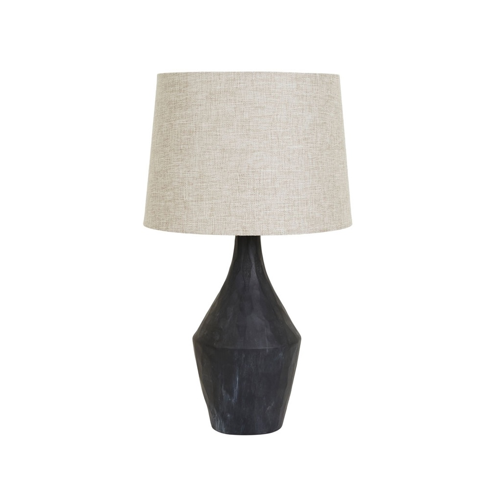 [LORNE-SHORE-TABLE-LAMP-BLACK-CHALK-WHEAT-LAMP-LORNE-SHOR-TBL-WHEAT] Lorne Shore Table Lamp - Black Chalk - Wheat