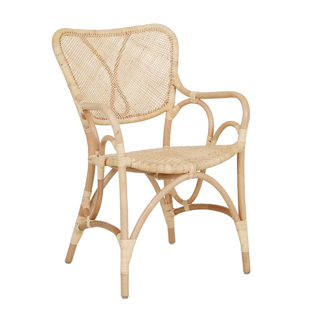 [LUELLA-DINING-ARMCHAIR-NATURAL-RATTAN-CH-LUE-ARM] Luella Dining Armchair - Natural Rattan