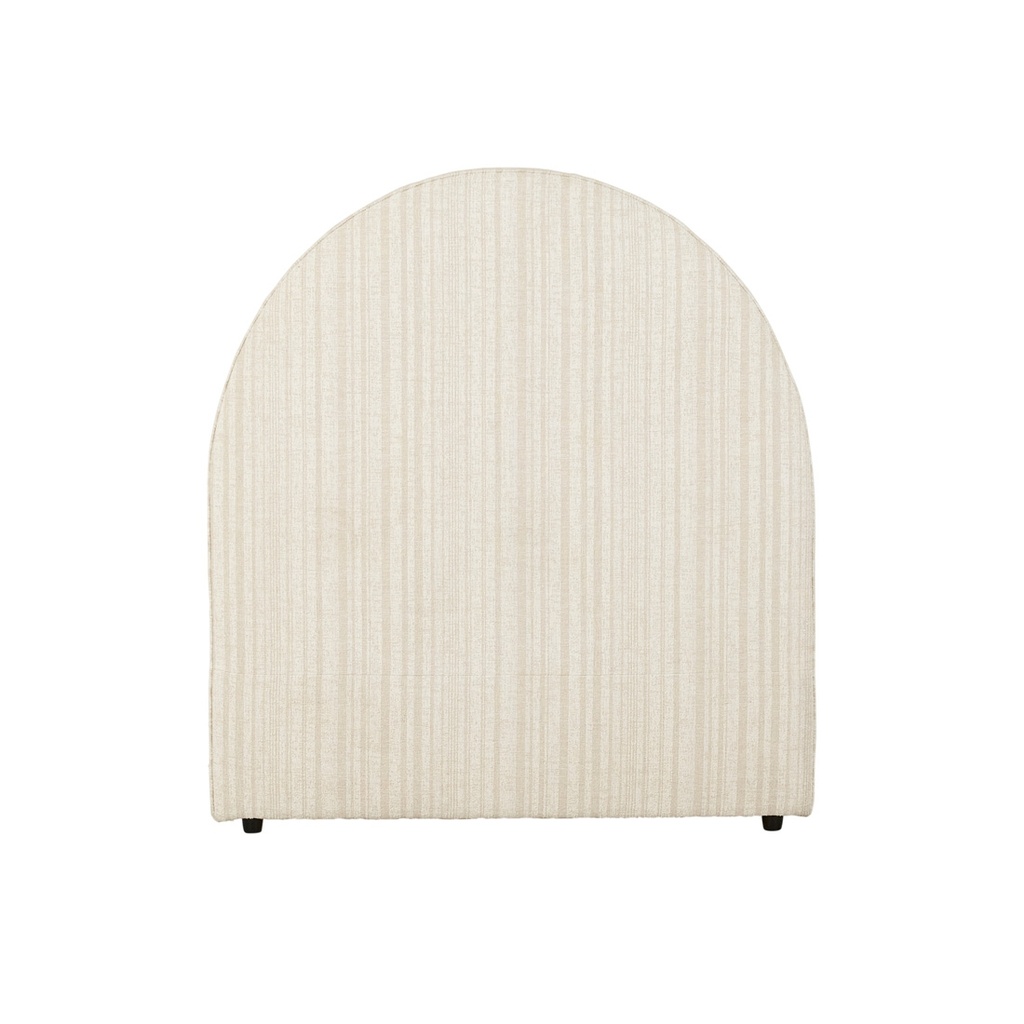 [MADRID-ARCH-BEDHEAD-NATURAL-STRIPE-BH-MAD-ARCH-X] Madrid Arch Bedhead - Natural Stripe
