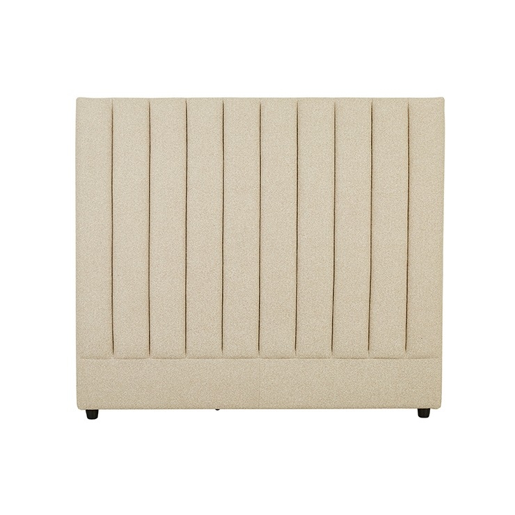 [MADRID-CHANNEL-LOW-BEDHEAD-MALT-BOUCLE-BH-MAD-CHAN-LW-X] Madrid Channel Low Bedhead - Malt Boucle