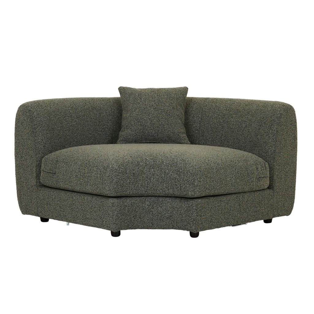 [MADRID-CURVE-CORNER-SOFA-GREEN-BOUCLE-SOF-MAD-CRV-CNR-GNBC] Madrid Curve Corner Sofa - Green Boucle
