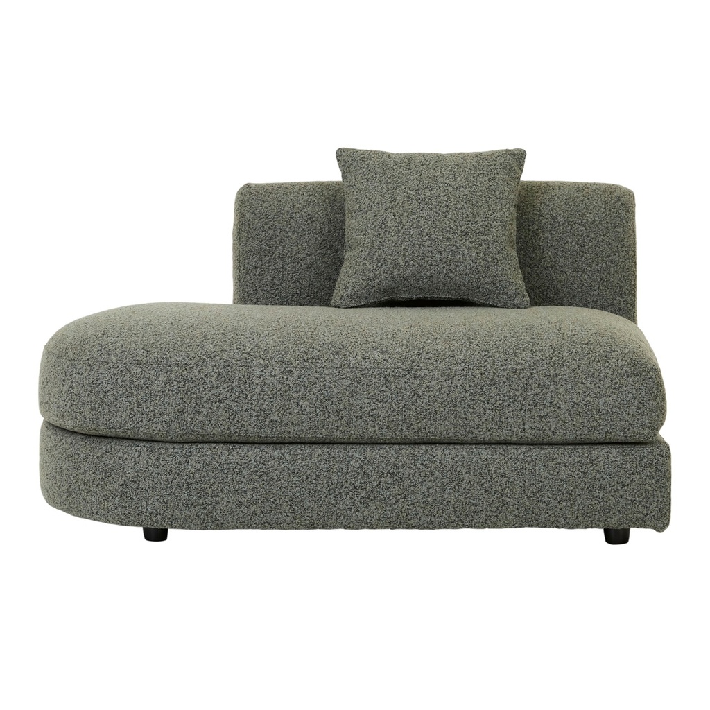 [MADRID-CURVE-LEFT-CHAISE-SOFA-GREEN-BOUCLE-SOF-MAD-CRV-LFT-CHS-GNBC] Madrid Curve Left Chaise Sofa - Green Boucle