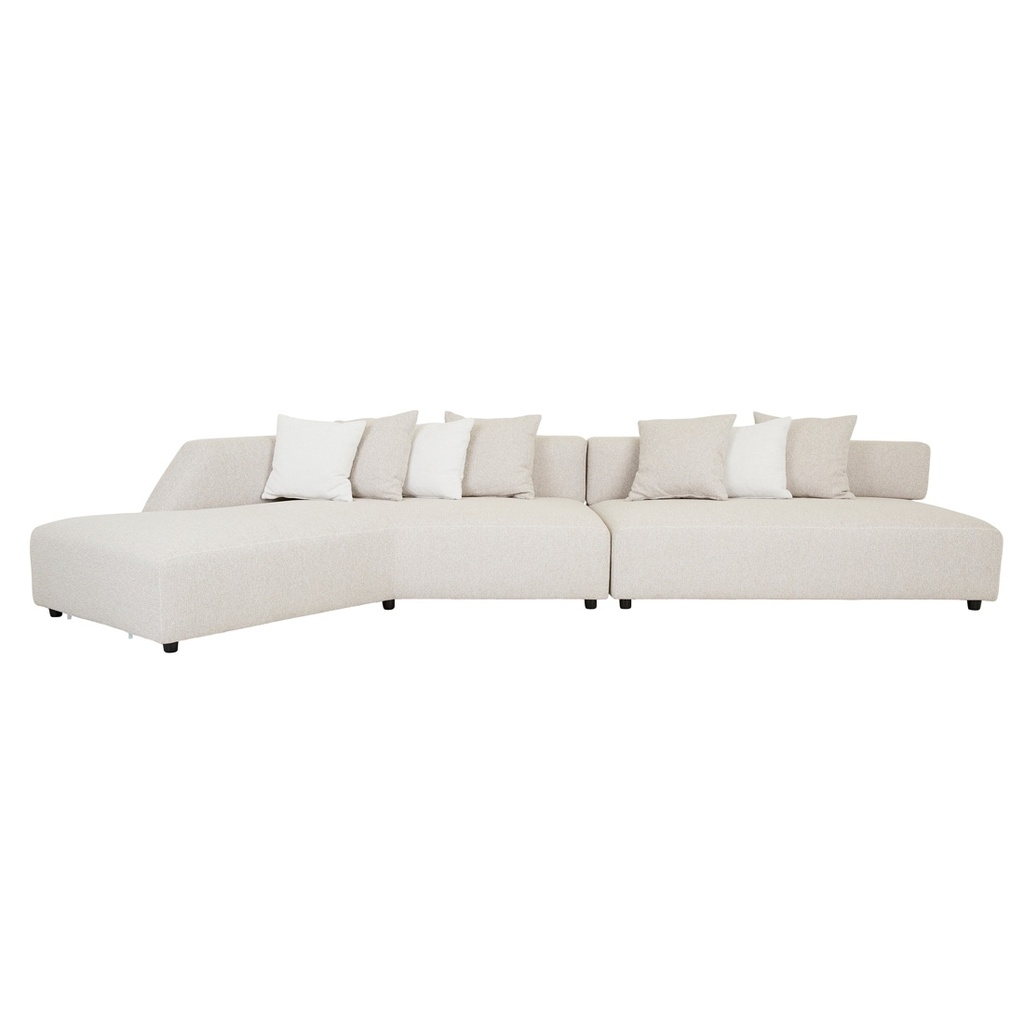[MADRID-EDGE-LEFT-CHAISE-SET-STONE-TWEED-POLAR-SOF-MAD-EDG-LFT-CHS-SET-POLAR] Madrid Edge Left Chaise Set - Stone Tweed - Polar
