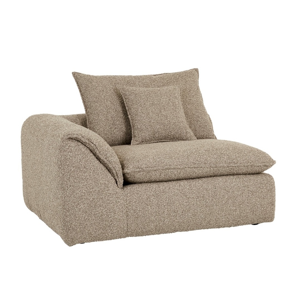 [MADRID-FOLD-1-SEATER-LEFT-ARM-SOFA-MERCURY-BOUCLE-SOF-MAD-FOLD1S-LFT-MCYBC] Madrid Fold 1 Seater Left Arm Sofa - Mercury Boucle