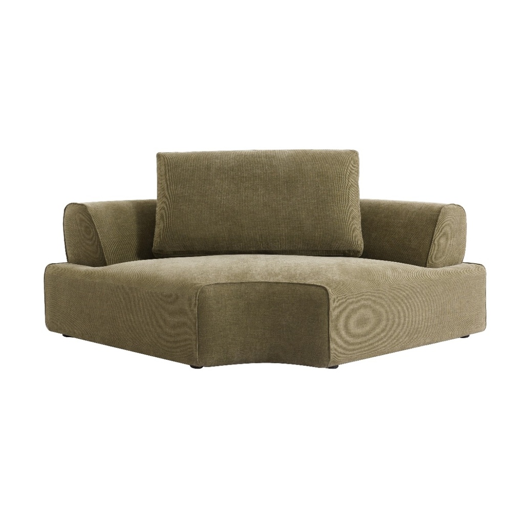 [MADRID-LOFT-CORNER-WEDGE-SOFA-COPELAND-OLIVE-SOF-MAD-LOFT-CNR-WDG-CPLOL] Madrid Loft Corner Wedge Sofa - Copeland Olive