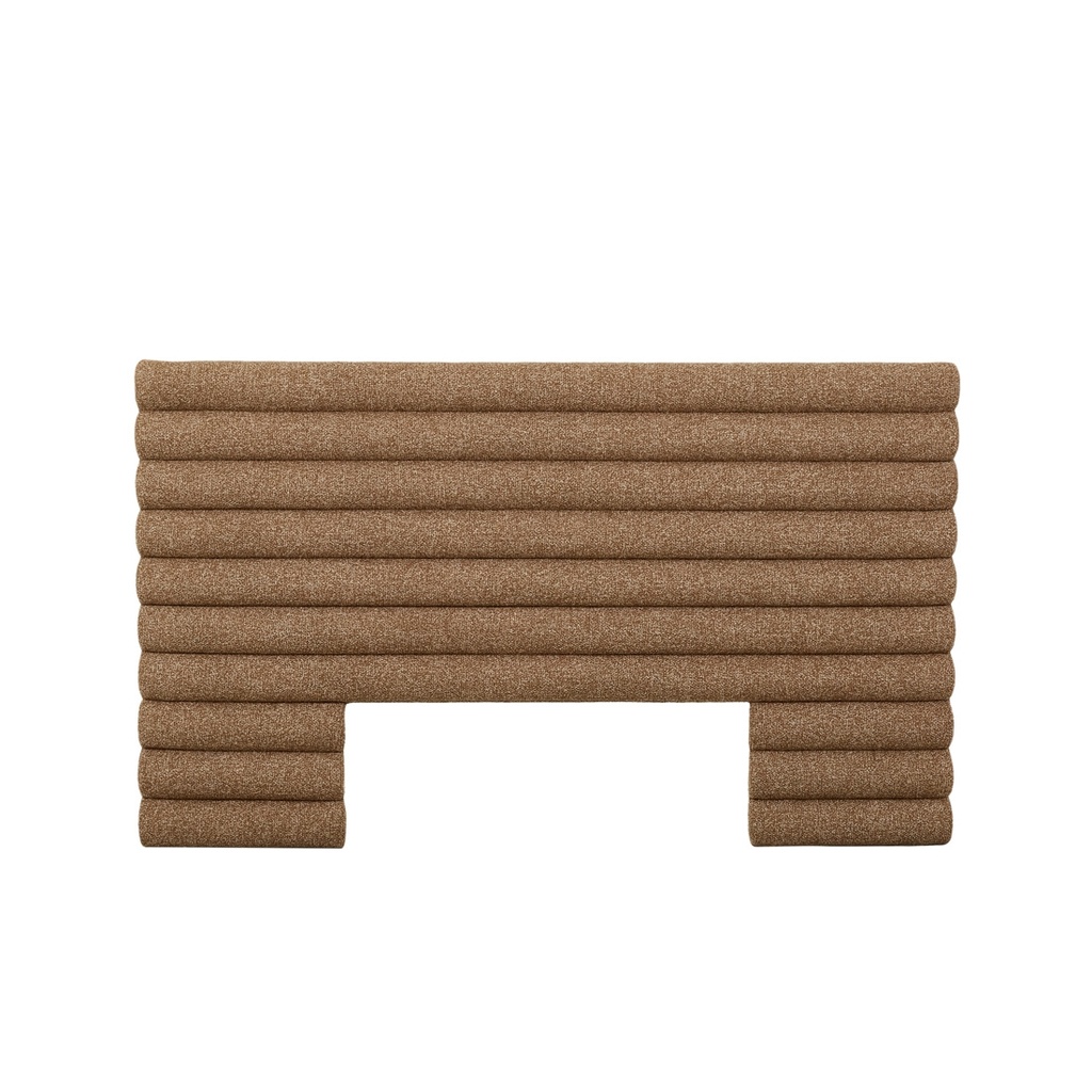 [MADRID-TUFTED-BEDHEAD-TOFFEE-WEAVE-BH-MAD-TUFT-X] Madrid Tufted Bedhead - Toffee Weave