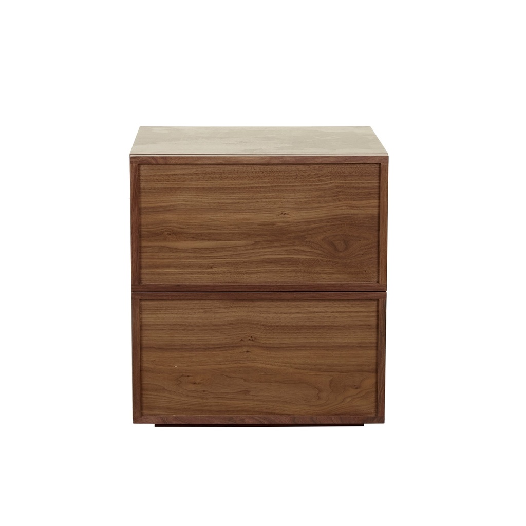 [MARCEL-BEDSIDE-WALNUT-SIDE-MARCEL-X] Marcel Bedside - Walnut