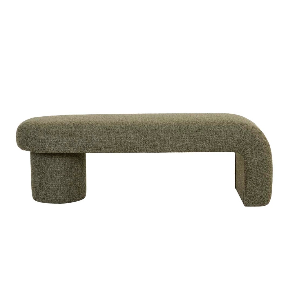 [MARGOT-BENCH-SEAT-MOSS-TWEED-BEN-MARGOT] Margot Bench Seat - Moss Tweed
