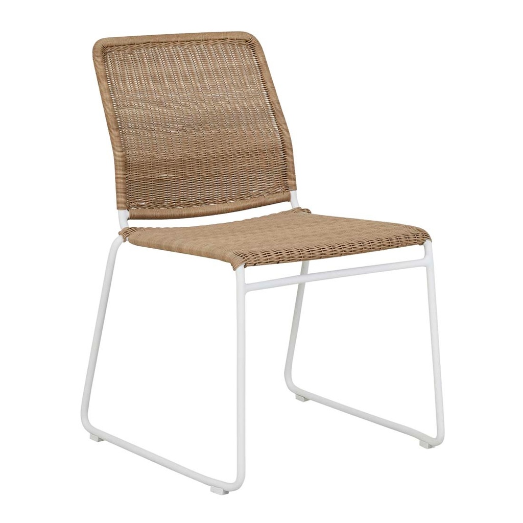 [MARINA-COAST-DINING-CHAIR-NATURAL-WHITE-CH-MARI-COAST-WHITE] Marina Coast Dining Chair - NATURAL - White