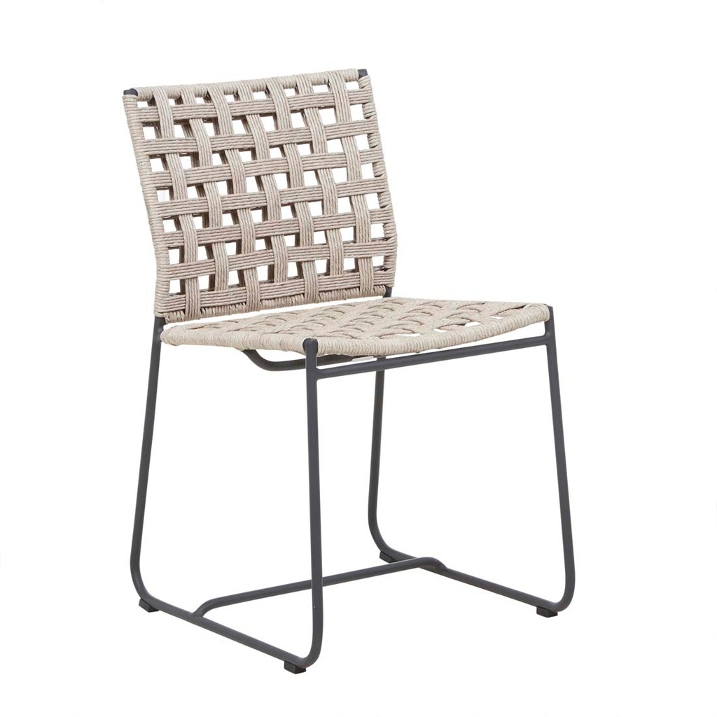 [MARINA-SQUARE-DINING-CHAIR-SHELL-GRAPHITE-CH-MARI-SQ-GRAPHITE] Marina Square Dining Chair - Shell - Graphite