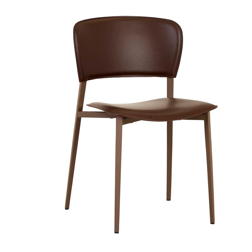 [MATILDA-DINING-CHAIR-BURGUNDY-MATT-CAROB-CH-MAT-MATT-CAROB] Matilda Dining Chair - Burgundy - Matt Carob