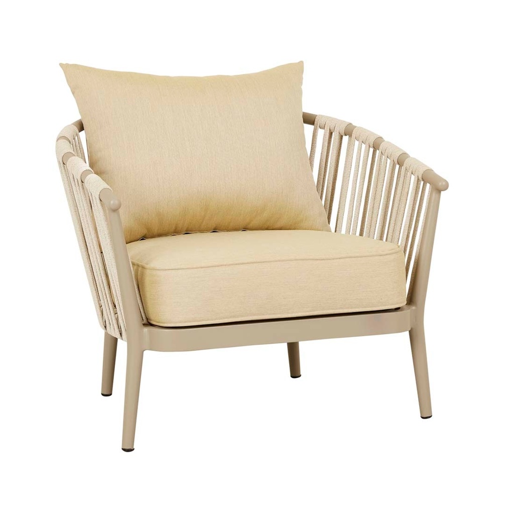 [MAUI-LINEAR-1-SEATER-SOFA-MUSTARD-TAUPE-SOF-MAUI-LIN2-1S-TAUPE] Maui Linear Sofa Chair - Mustard - Taupe