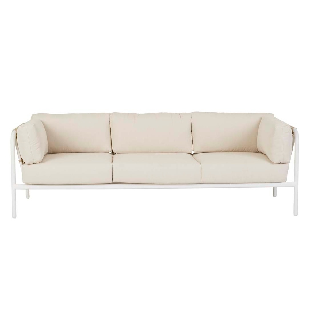 [MAURITIUS-ISLAND-3-SEATER-SOFA-SAND-WHITE-SOF-MAUR-ISL-3S-WHITE] Mauritius Island 3 Seater Sofa - Sand - White