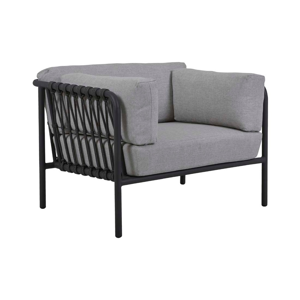 [MAURITIUS-ISLAND-SOFA-CHAIR-LIGHT-GREY-GRAPHITE-SOF-MAUR-ISL-1S-GRAPHITE] Mauritius Island Sofa Chair - Light Grey - Graphite