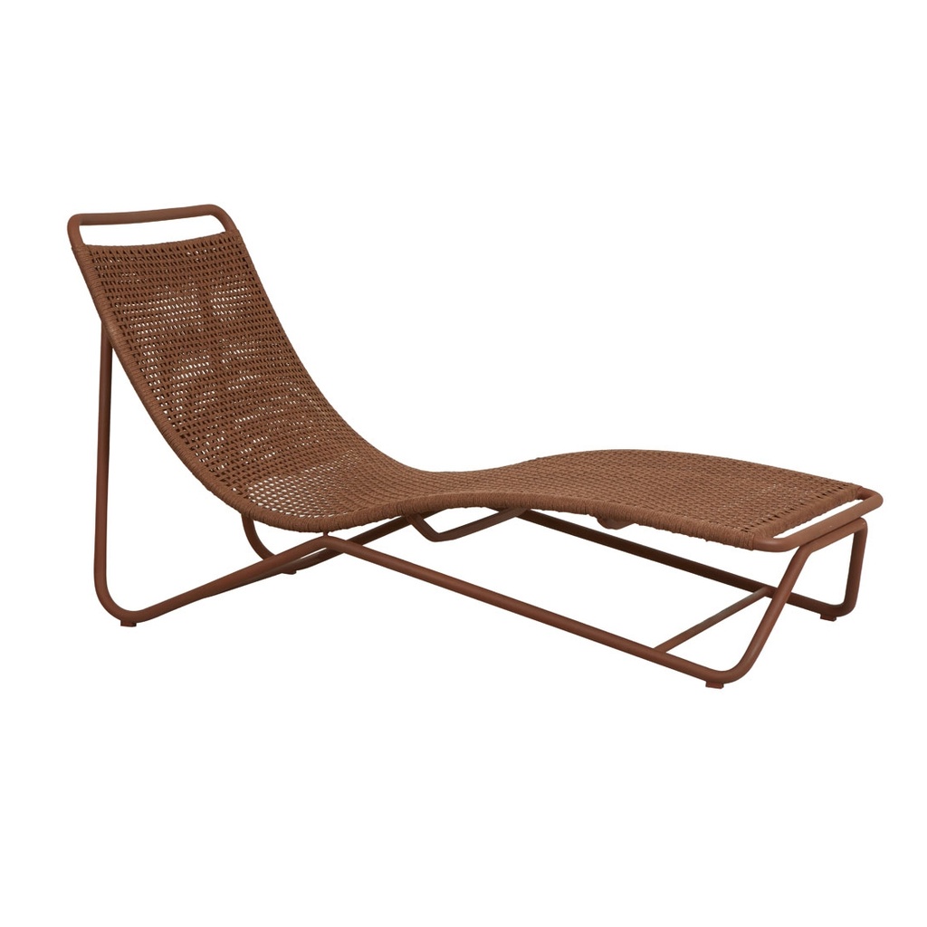 [MONTANA-CURVE-SUNBED-BRIQUE-ROPE-8MM-BRIQUE-SB-MONT-CRV-ALU-BRIQUE] Montana Curve Sunbed - Brique Rope 8mm - Brique