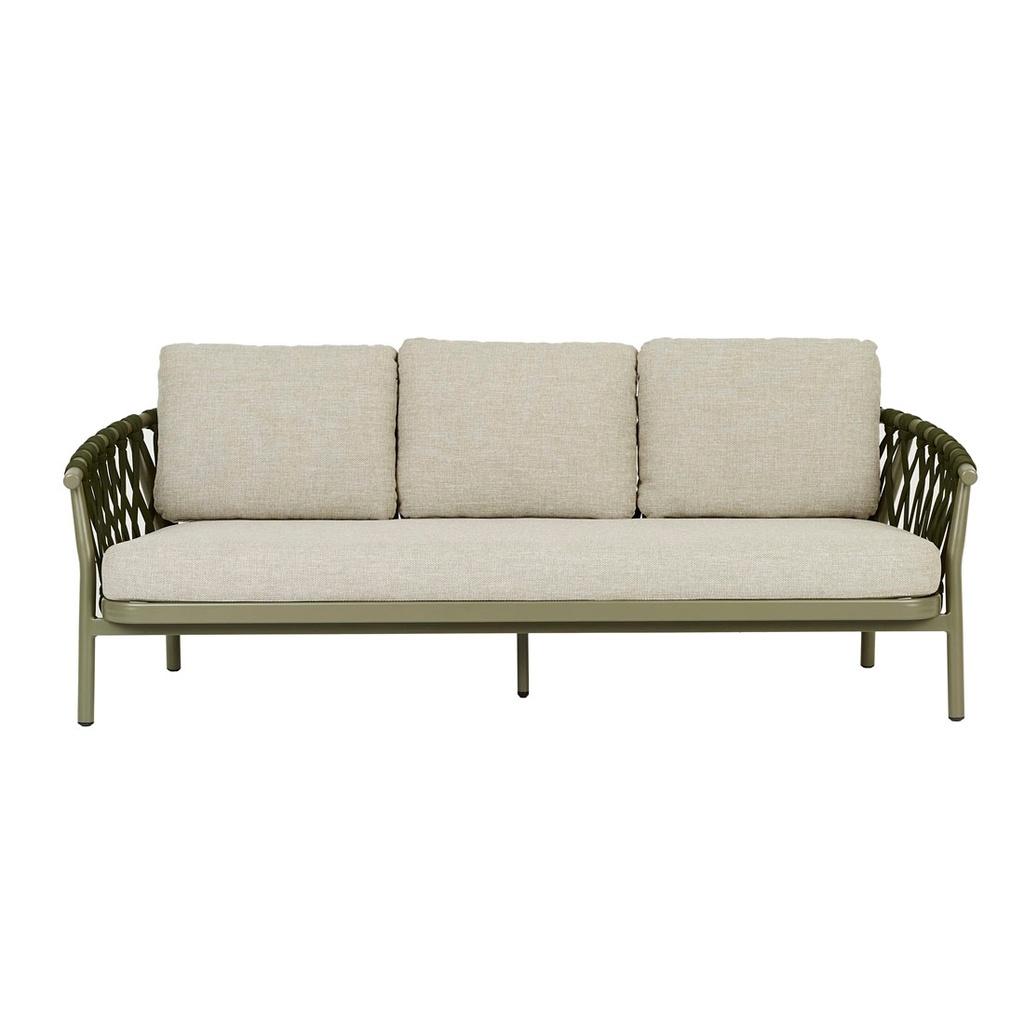 [MONTROI-WEAVE-3-SEATER-SOFA-JUNGLE-GREEN-NATURAL-SOF-MONT-WEAVE-3S-NATURAL] Montroi Weave 3 Seater Sofa - Jungle Green - Natural