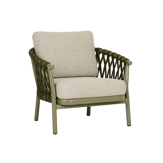 [MONTROI-WEAVE-SOFA-CHAIR-JUNGLE-GREEN-NATURAL-SOF-MONT-WEAVE-1S-NATURAL] Montroi Weave Sofa Chair - Jungle Green - Natural