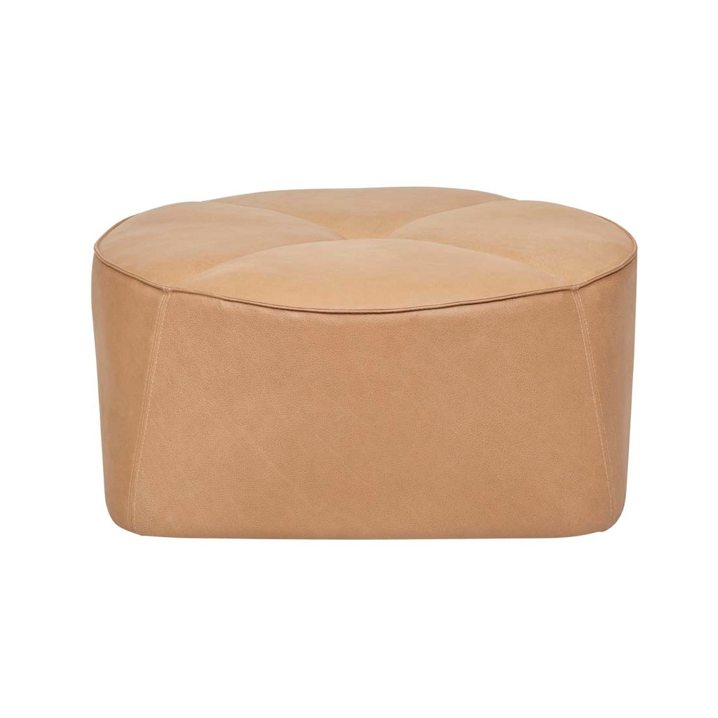 [NATADORA-ARBOR-OTTOMAN-CAMEL-LEATHER-OTT-NAT-ARB] Natadora Arbor Ottoman - Camel Leather