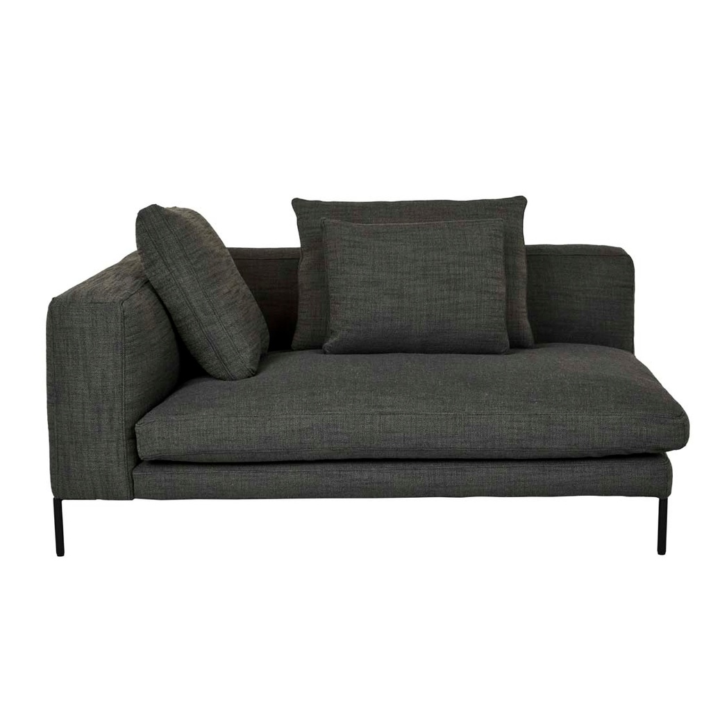 [NATADORA-ONDINE-2-SEATER-LEFT-ARM-BASIL-BLACK-METAL-SOF-NAT-OND2S-LFT-BSL-BK] Natadora Ondine 2 Seater Left Arm