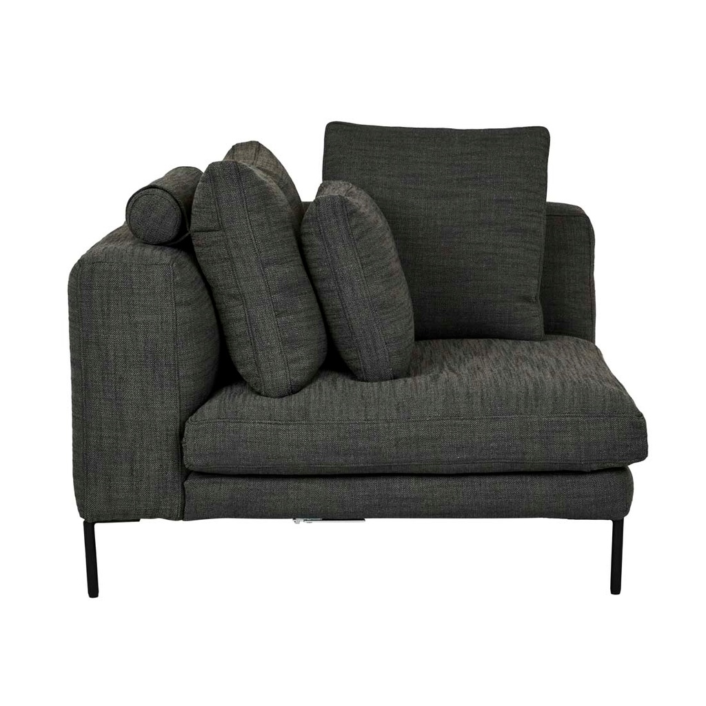 [NATADORA-ONDINE-CORNER-SOFA-BASIL-BLACK-METAL-SOF-NAT-OND-CNR-BSL-BK] Natadora Ondine Corner Sofa - Basil