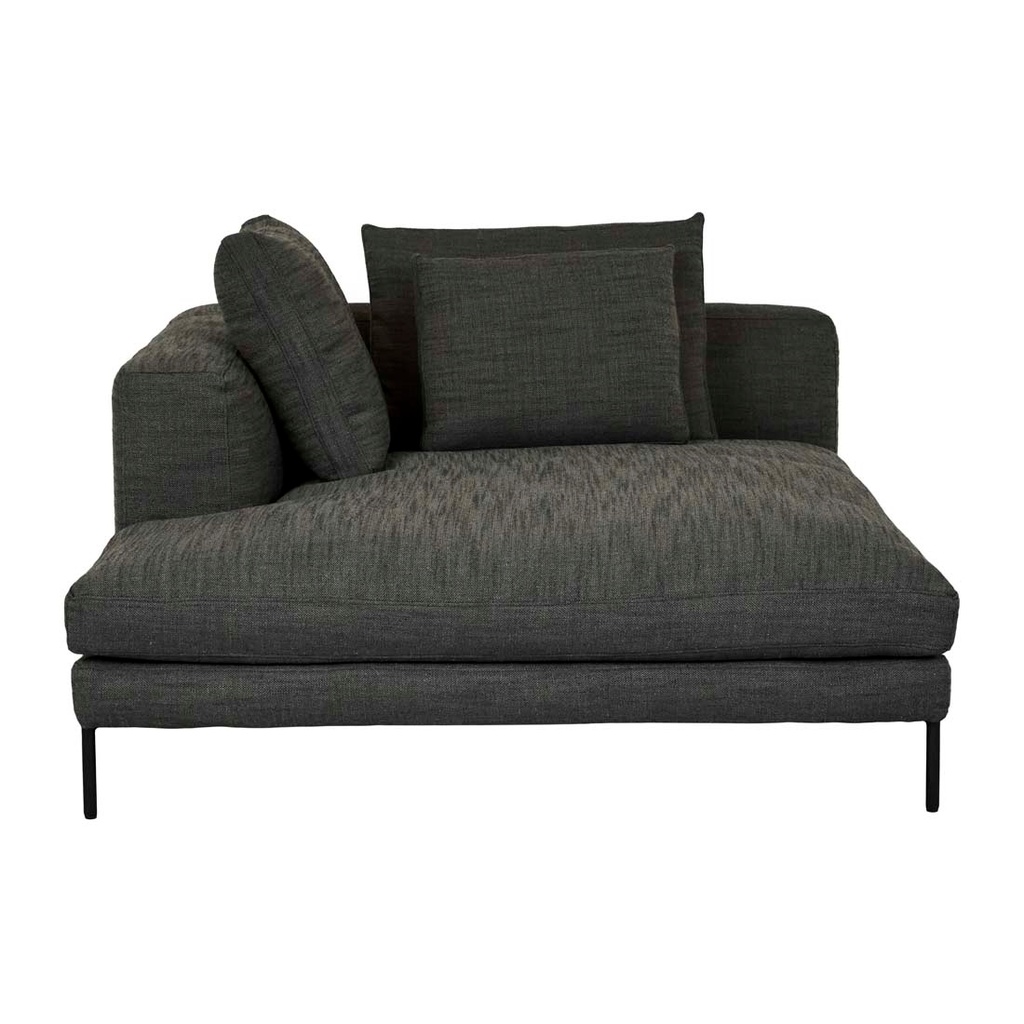 [NATADORA-ONDINE-LEFT-CHAISE-BASIL-BLACK-METAL-SOF-NAT-OND-LFT-CHS-BSL-BK] Natadora Ondine Left Chaise - Basil
