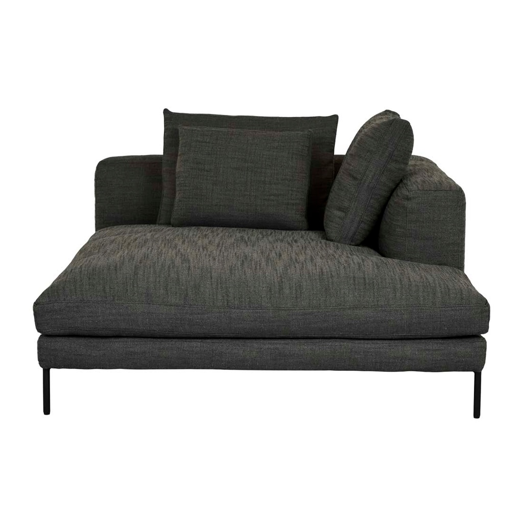 [NATADORA-ONDINE-RIGHT-CHAISE-BASIL-BLACK-METAL-SOF-NAT-OND-RIT-CHS-BSL-BK] Natadora Ondine Right Chaise