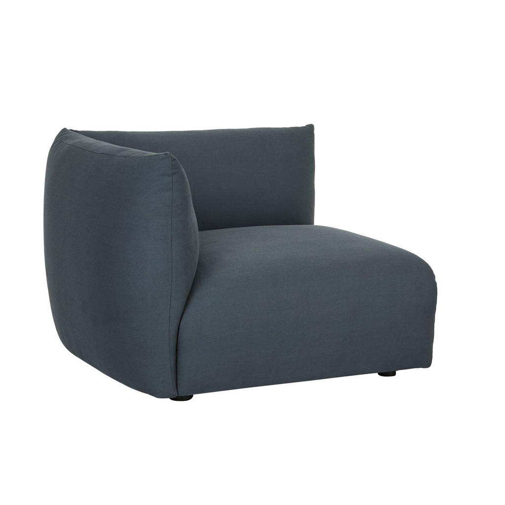 [NATADORA-SLIPPER-1-SEATER-LEFT-ARM-SOFA-DARK-TEAL-SOF-NAT-SLIP1S-LFT-DKTL] Natadora Slipper 1 Seater Left Arm Sofa - Dark Teal