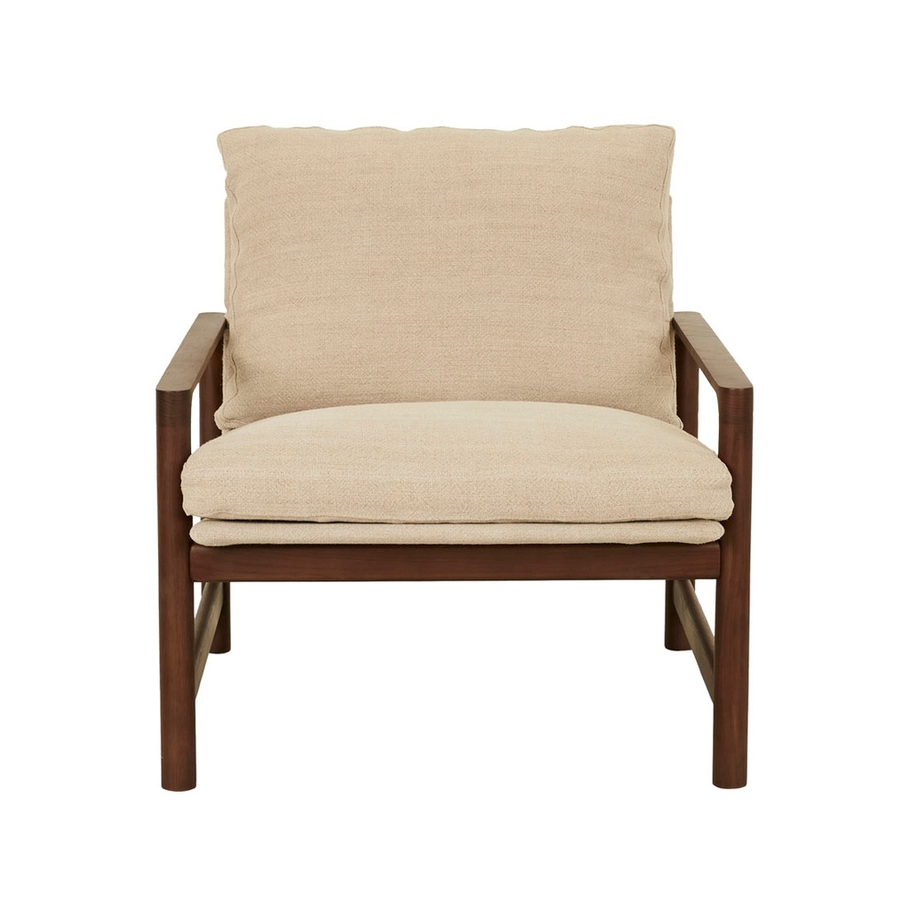 [NATADORA-TROUBADOUR-OCCASIONAL-CHAIR-JUTE-LINEN-SMOKED-OAK-CH-NAT-TRO-OCC-SMOKED-OAK] Natadora Troubadour Occasional Chair - Jute Linen - Smoked Oak