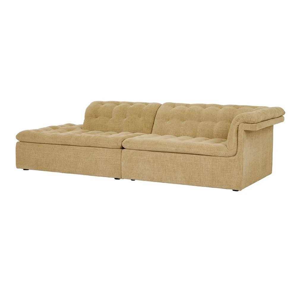 [SOF-NAT-FUR-3S-LOCH-2SRARM-TOFSH] Natadora Furrow 3-Seater Left Open End Sofa - Toffee Sherpa