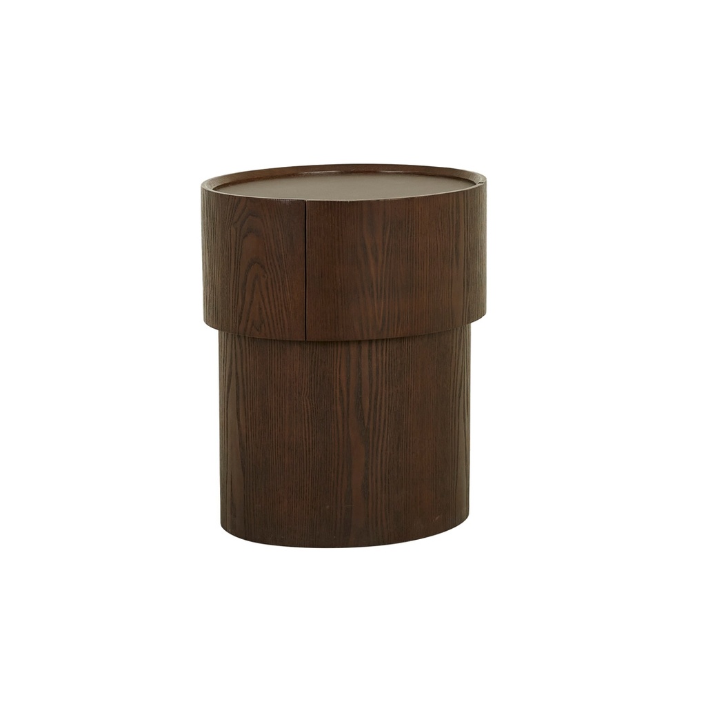 [NIDO-BEDSIDE-TOBACCO-ASH-PU-LEATHER-SIDE-NIDO-PU-LEATHER] Nido Bedside - Tobacco Ash - PU Leather