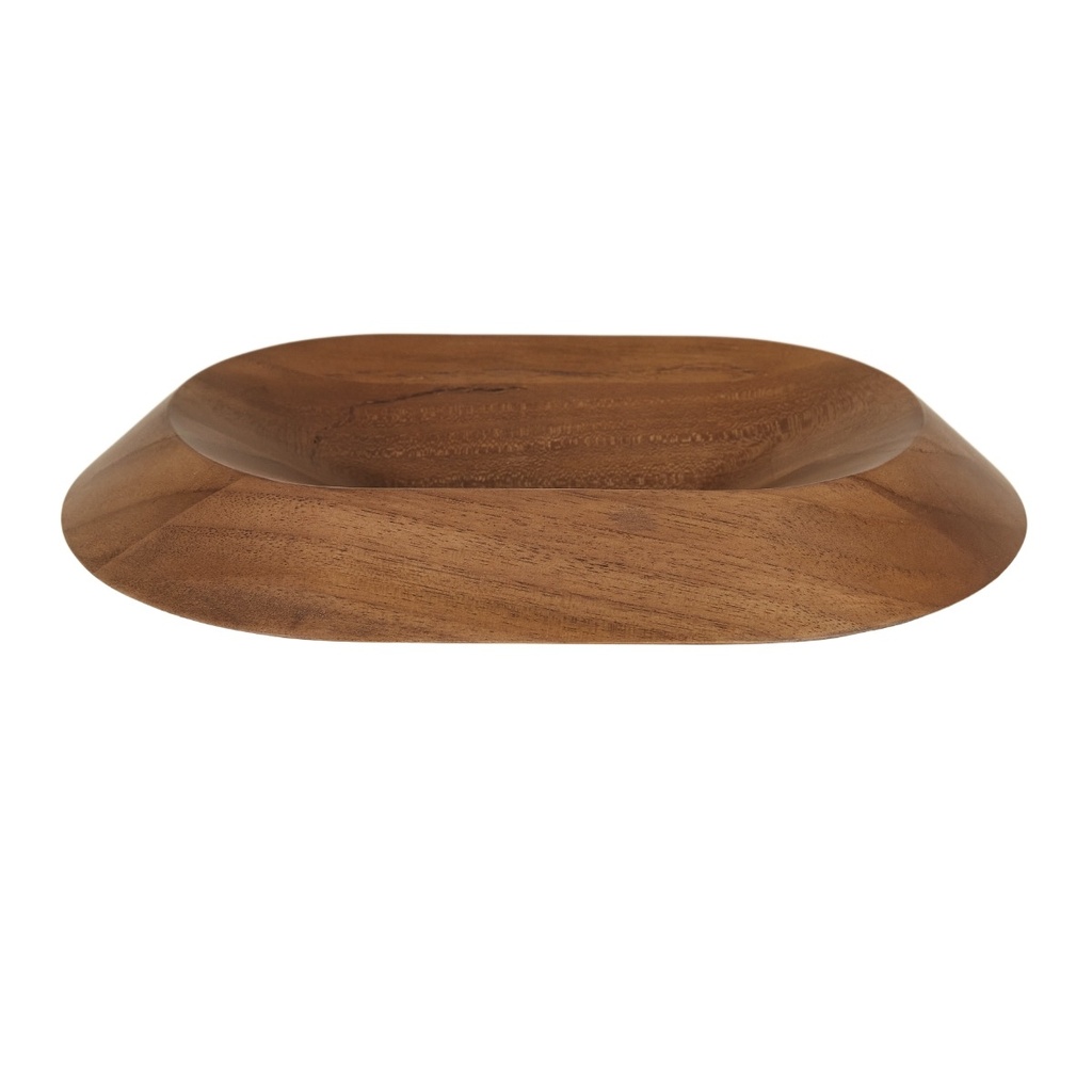 [NOMA-BEVEL-OVAL-BOWL-SMALL-MOCHA-TEAK-DEC-NOMA-BEV-OVL-SM-BOWL] Noma Bevel Oval Bowl Small - Mocha Teak