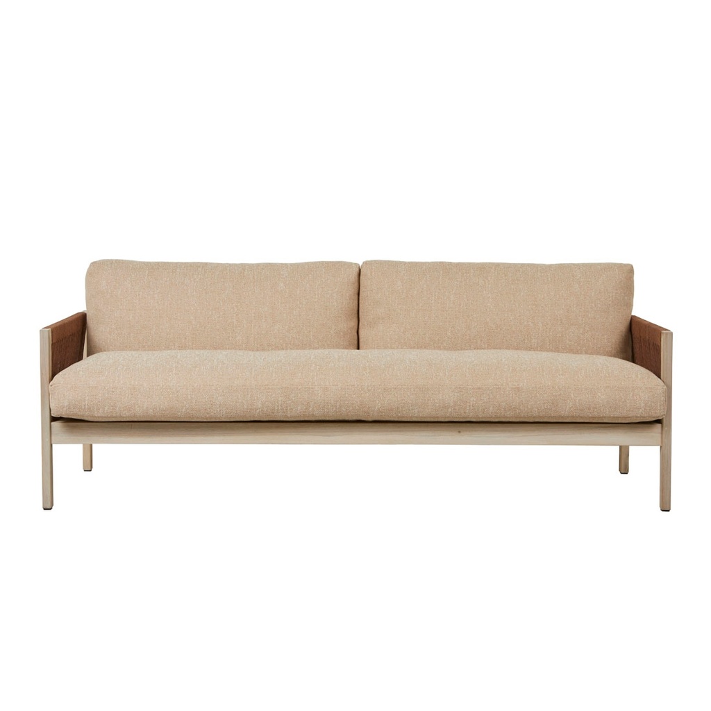 [NORMANDY-LINEAR-3-SEATER-SOFA-SESAME-AGED-TEAK-SOF-NOR-LINR-3S-AGED-TEAK] Normandy Linear 3 Seater Sofa - Sesame - Aged Teak