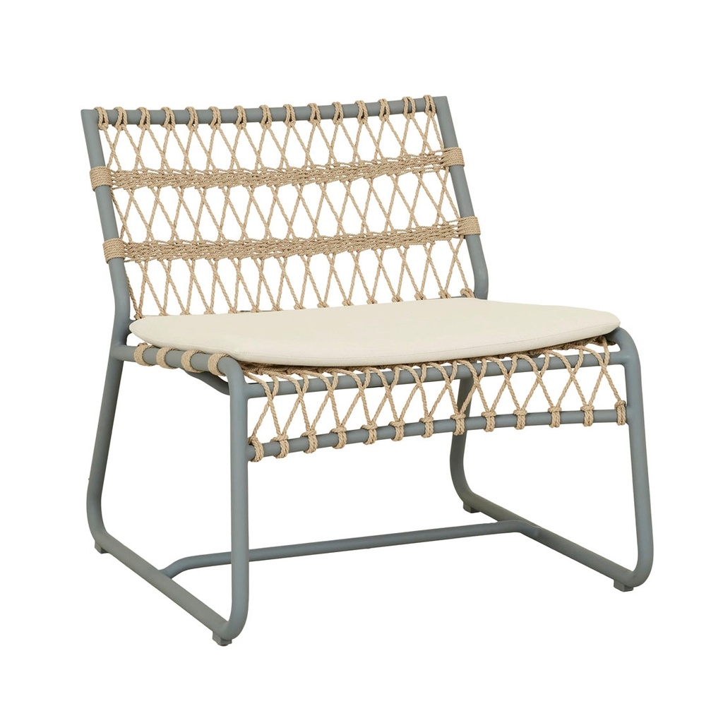 [NORMANDY-TWIST-OCCASIONAL-CHAIR-RYE-SKY-ALUMINIUM-CH-NOR-TWIS-OCC-SKY-ALUMINIUM] Normandy Twist Occasional Chair - Rye - Sky Aluminium