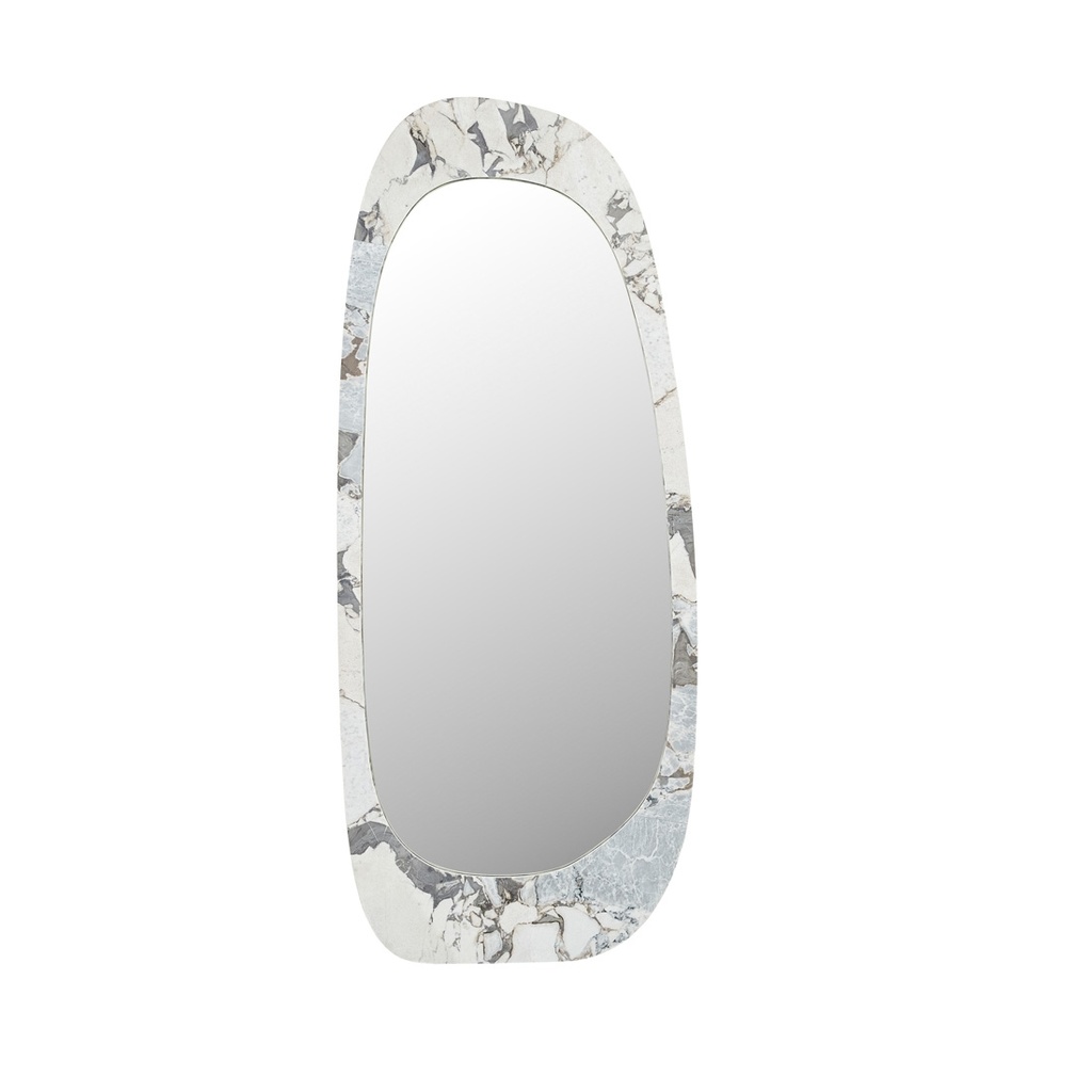 [OAKLEY-PEBBLE-FLOOR-MIRROR-OCEAN-MARBLE-MIR-OAK-PEB-FLR] Oakley Pebble Floor Mirror - Ocean Marble