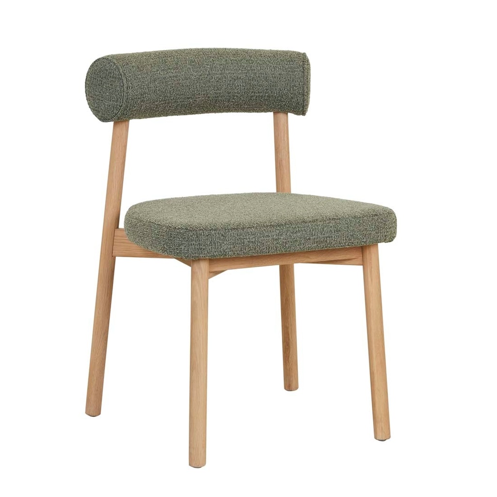 [OLSEN-DINING-CHAIR-MOSS-TWEED-LIGHT-OAK-CH-OLSEN2-LIGHT-OAK] Olsen Dining Chair - Moss Tweed - Light Oak