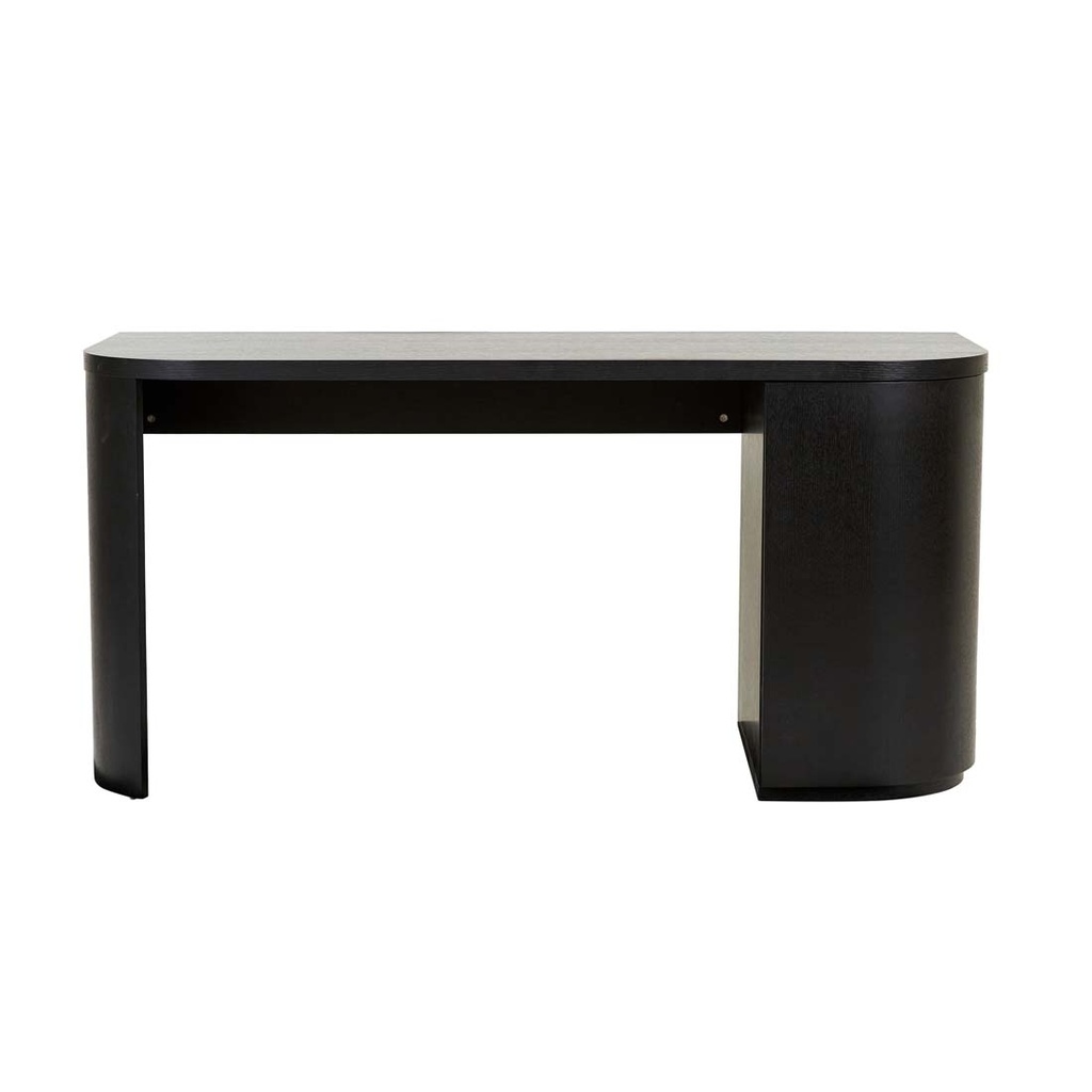 [ORSON-ROUND-DESK-BLACK-OAK-DESK-ORSON-RD] Orson Round Desk - Black Oak