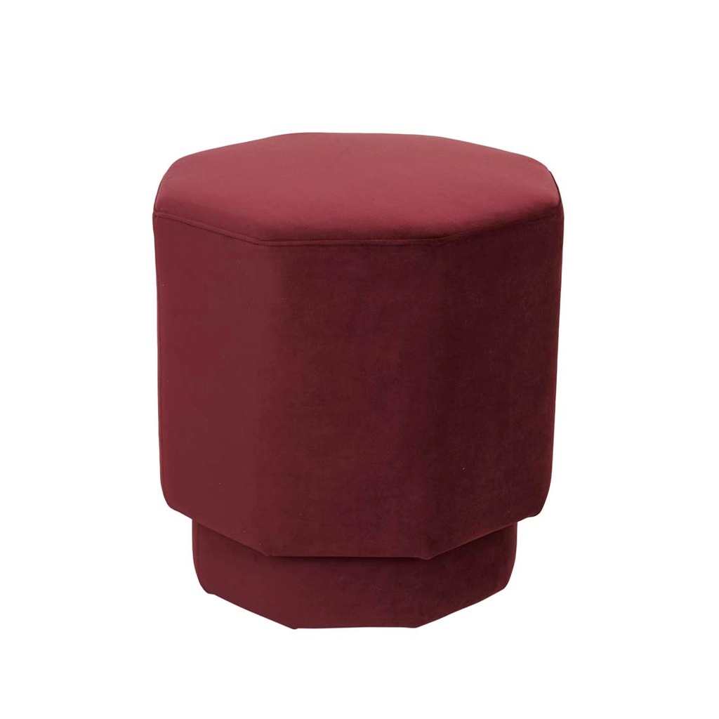[OCTAVIUS-OTTOMAN-PLUM-VELVET-OTT-OCTA] Octavius Ottoman - Plum Velvet