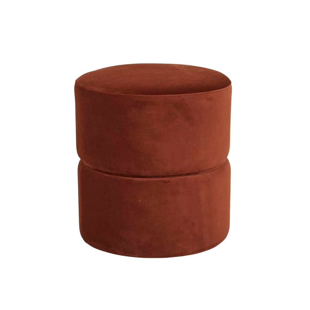 [TITO-OTTOMAN-CINNAMON-VELVET-OTT-TITO] Tito Ottoman - Cinnamon Velvet