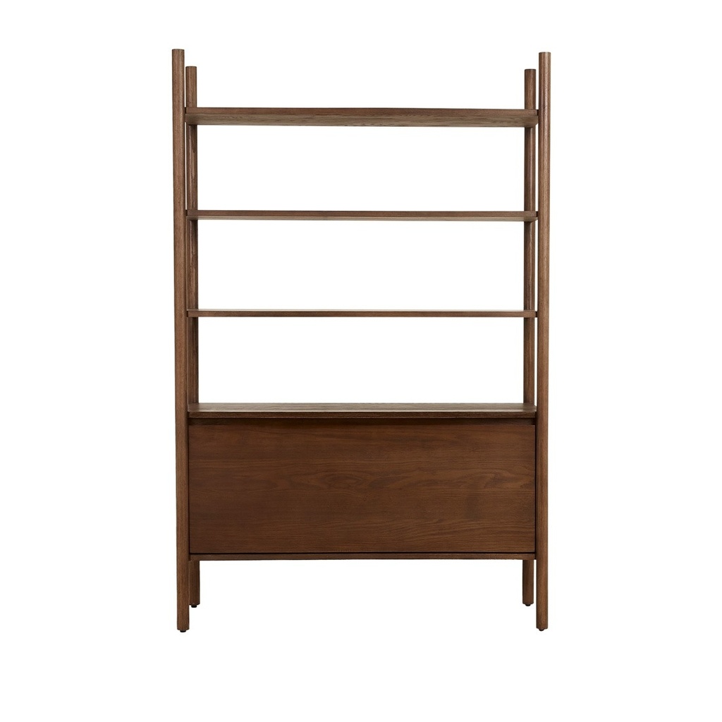 [OWEN-DRAWER-SHELVING-UNIT-MOCHA-OAK-SHELF-OWEN-DR] Owen Drawer Shelving Unit - Mocha Oak