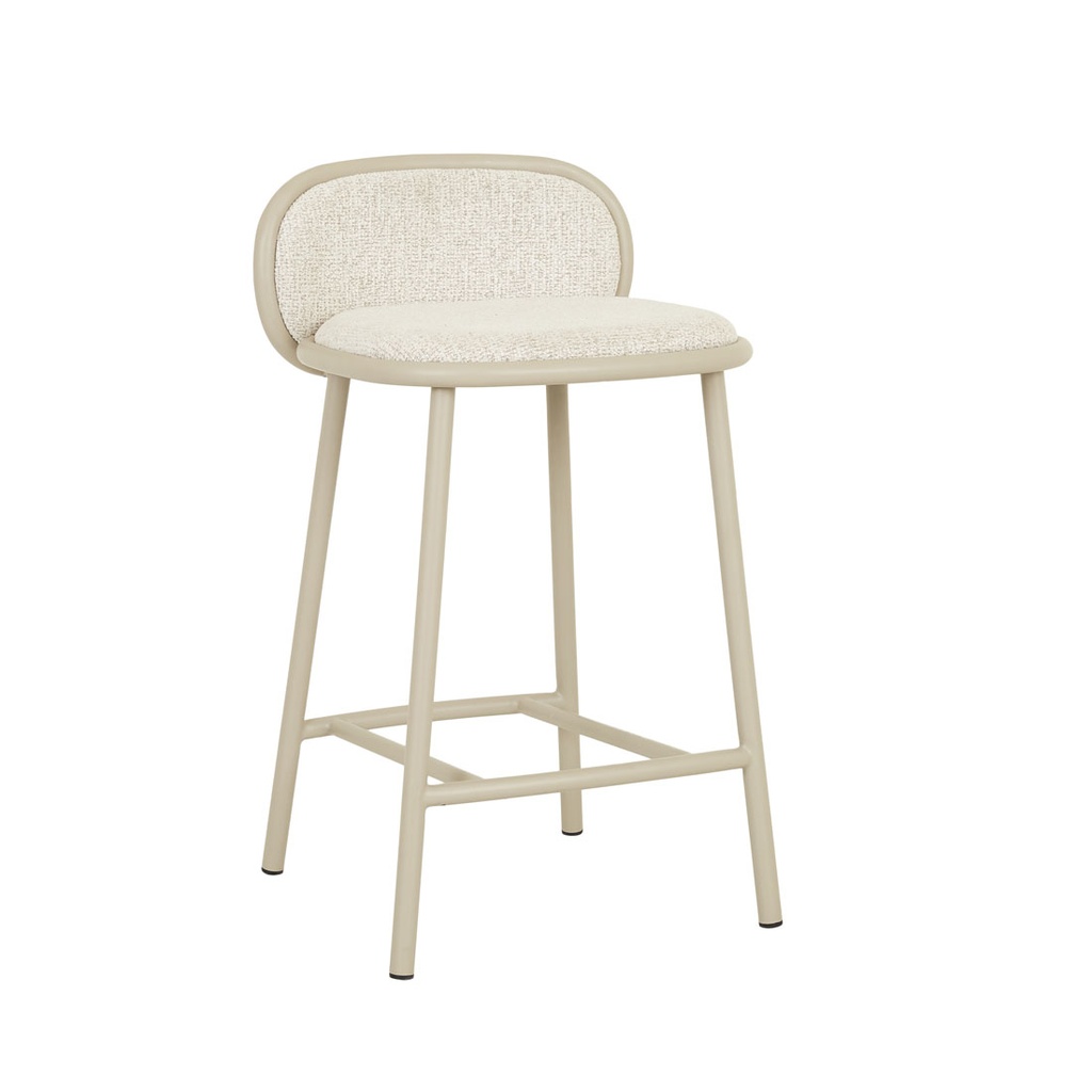 [PEBBLE-BARSTOOL-FROSTED-BEIGE-MATT-CASHMERE-BS-PEB-X-MATT-CASHMERE] Pebble Barstool - Frosted Beige - Matt Cashmere