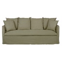 Vittoria Slip Cover 3 Seater Sofa - Eames Olive