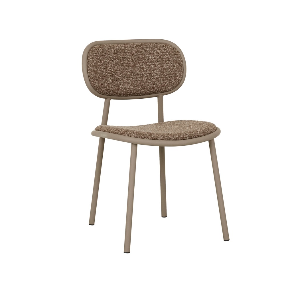 [PEBBLE-DINING-CHAIR-SHIITAKE-MATT-LATTE-CH-PEB-MATT-LATTE] Pebble Dining Chair - Shiitake - Matt Latte