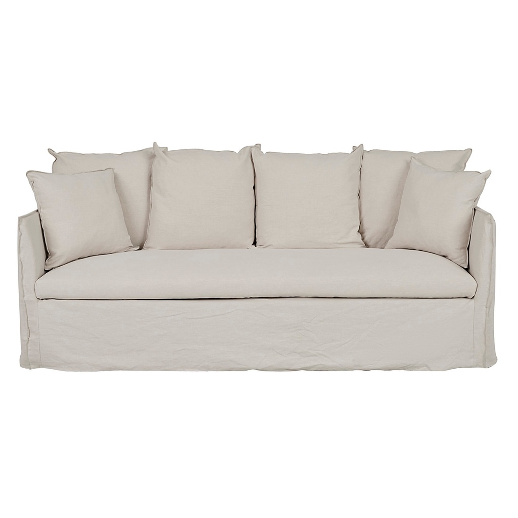 Vittoria Slip Cover 3 Seater Sofa - Eames Parchment